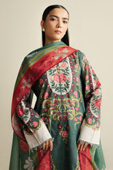 Zara Shahjahan Sol-9A printed lawn suit COCO Prints '25 Drop Four.